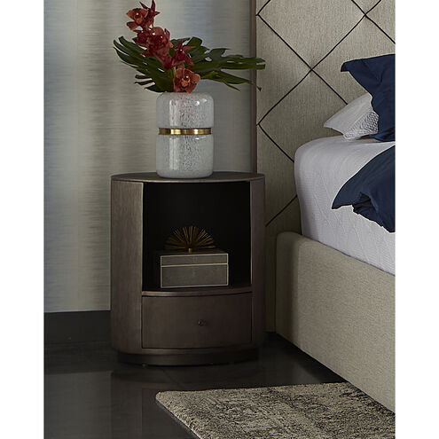 Siena 23 X 19 inch Gunmetal Night Stand